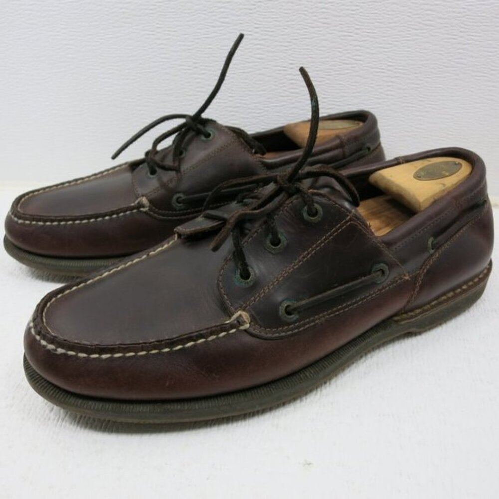 Rockport Oil Tanned Glove Leather Deck Boat Shoes Men's Nautical Footwear 13 M